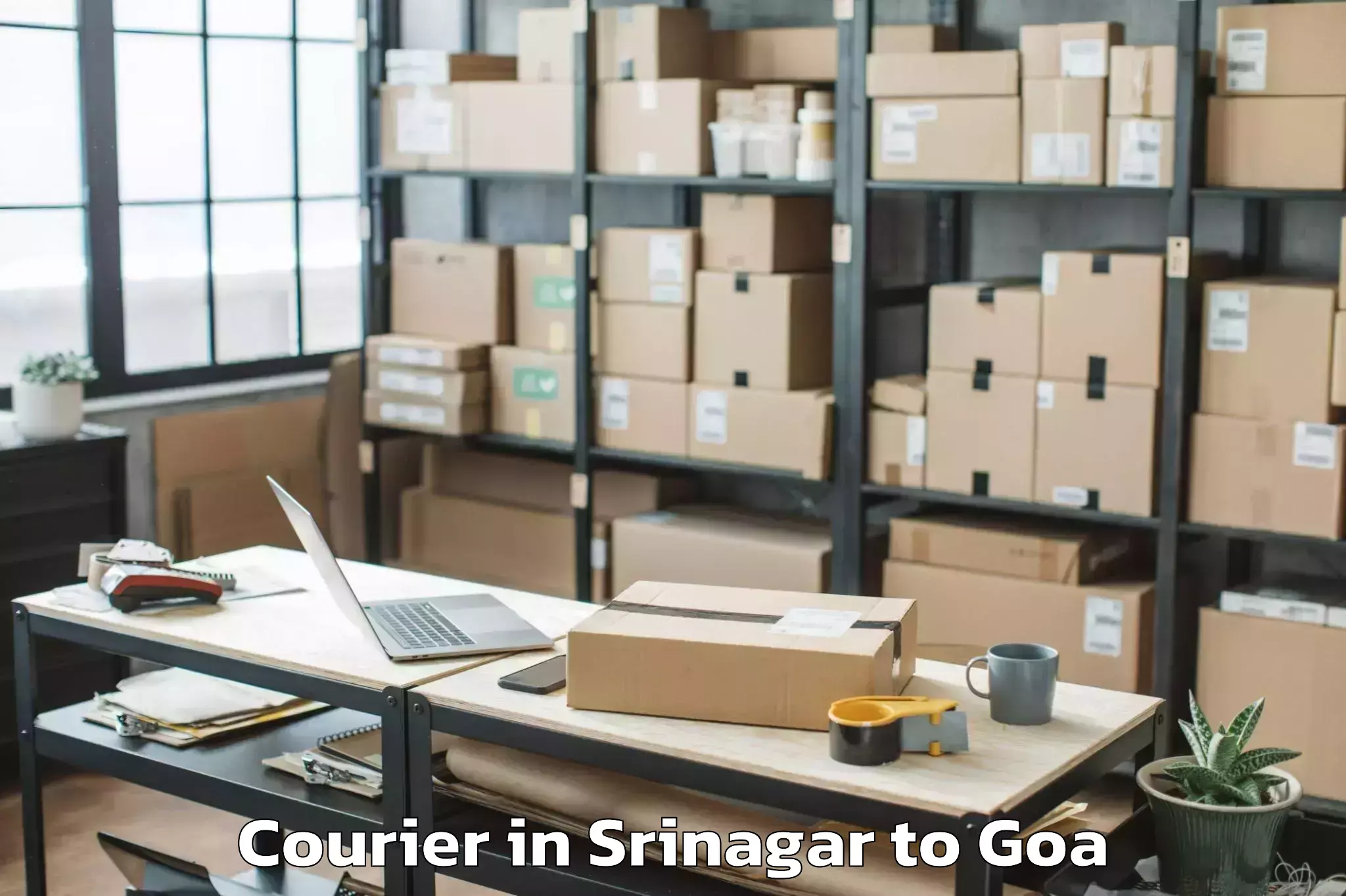 Reliable Srinagar to Siolim Courier